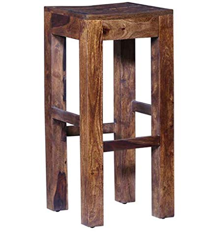 Solid Wood Bar Table Set in Provincial Teak FinishLong 2 Seater Bar Table Set | High Bar Table and Chairs Set
