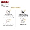 USHA Cookjoy Radiant Induction Cooktop 1600 Watts Cj1600Wwp with Keep Warm Option and 6 Indian Pre-Set Menu (Black)