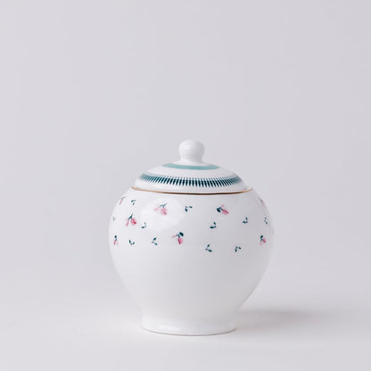 Magique by The Wishing Chair x ClayCraft : Portrait of a Rose Ceramic Teaset 15-Piece | Teapot, Cups & Saucers, Sugar & Milk Pot | Elegant Floral Tea Set for Home High Tea Gifting Weddings Parties