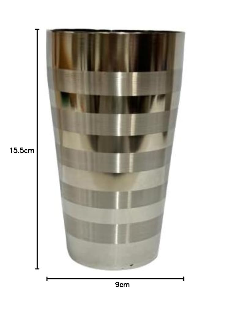 Dynore Stainless Steel Long Tool Lassi Glass 750 ml- Set of 1