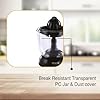Usha Citrus Press 30 Watt (1.0 L) Juicer 2 two pulp filters & 2 year warranty (Black)