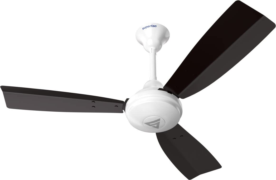 Superfan SuperJ1 900mm BLDC Ceiling Fan for Home| India's 1'st BLDC fan| BEE 5-star Rated Energy Efficient BLDC Fan | 5 Year Warranty (White)