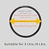 Mini Rubber Gasket for Pressure Cooker Lid, Black, 19.5 cm Outer Diameter, Compatible with Prestige, Premier, Butterfly, Nandi, Kaviraj, Pigeon 3L/4L Aluminium Cookers