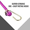 Multipurpose Flexible Bungee High Tension Stretchable Elastic Rope with Hook for Cloth Hanging Drying Packing Luggage Strap Wrapping Bike Luggage with 6 ft Elastic Bungee Cord Bungee Rope 15 MM