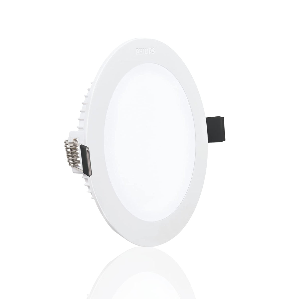 Philips 15W Round AP Plus UltraGlow LED DL Recessed LED Panel Ceiling Light (Pack of 4,Warm White)-Plastic
