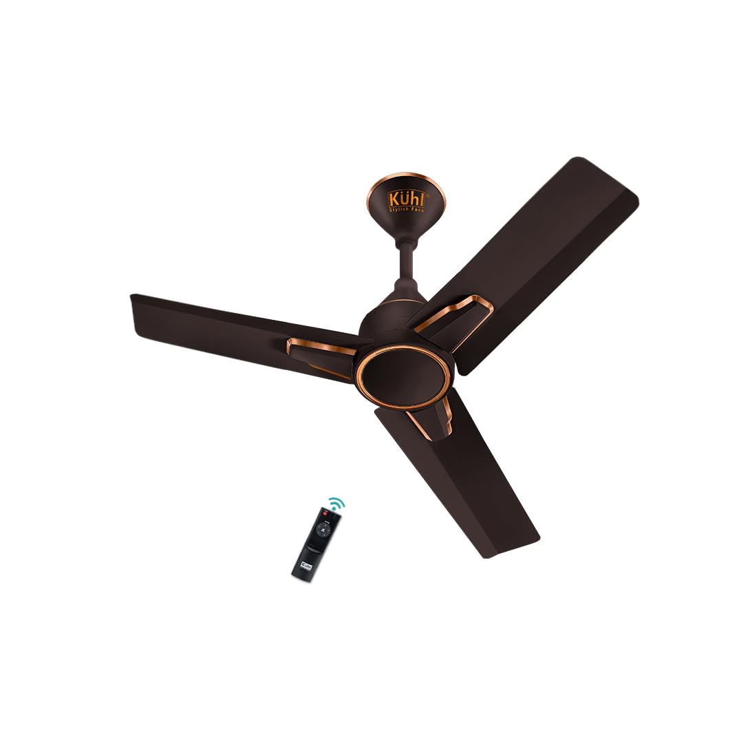 KUHL Meridian M1 1200MM 65% Power Saving BLDC Ceiling Fan With Remote | BEE 5 Star Rated & ISI Marked | High Air Flow | Down Light & Reverse Mode | 5 Year Warranty on Motor | Free Installation |White