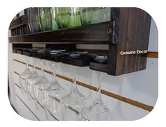 Bar Cabinet for Space Wine Glass Holder Extra Large Hold 8 Bottles and 12 Wine Glass