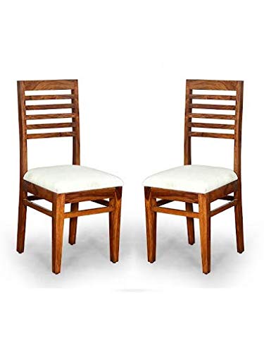 Dining Chair Only | Dinning Chairs for Dining Room Table | Sheesham Wood, Set of 2, Provincial Teak Finish
