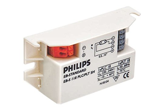 Philips 18 Watt_hours Fluorescent CFL Blue Tubelight Choke, White, e26