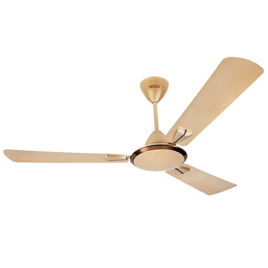 USHA Striker Galaxy 1200mm Energy Efficient 1 Star Rated Power Saving High Speed Oil & Dust Resistant Ceiling Fan|1star| ISI Certified | |New Bright Gold|