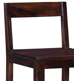 Elegant Sheesham Wood Bar Chair - Durable, Handcrafted, Comfortable Seating with Footrest, Ideal for Home Bar, 