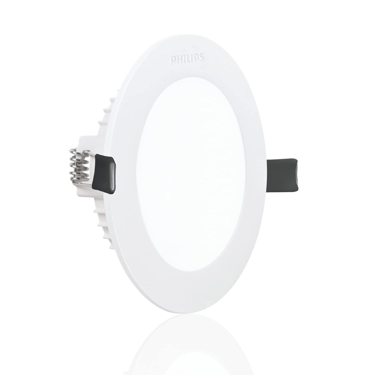 Philips Plastic 10W Round AP Plus UltraGlow LED DL Recessed LED Panel Ceiling Light (Pack of 1,Warm White) (929002627701-Pk1)