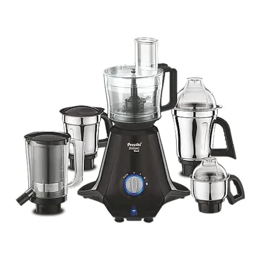 Preethi Zodiac Black Mixer Grinder , 5 Jars, 5 Yr Motor Warranty
