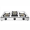 Butterfly Matchless Stainless Steel 3 Burner LPG Gas Stove, Manual Ignition