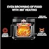 Usha iChef Smart Air Fryer 5.5L | 1200 Watt | 10 in 1 Functions | 8 Preset Menu | Turbo Air Circulation |360° View | Illuminated chamber | Oil Free Cooking | Digital display With Touch Panel (White)