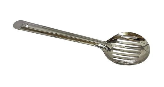 Dynore Stainless Steel Frying Zhara/Skimmer/Food Strainer with Handle, Heat Resistant Round Shape for Kitchen Use