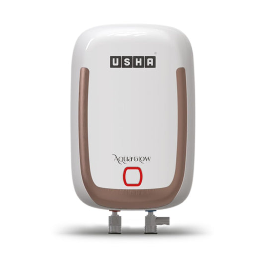 USHA IWH AQUAGLOW 3L 3KW WHITE, With Free Installation and Connection Pipes