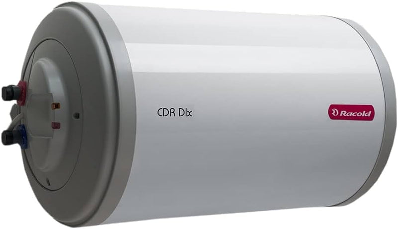 Racold CDR DLX 15ltr Horizontal (LEFT SIDE) Water Heater with Free Installation & Pipes||Fits Under False Ceilings|Titanium Enameled Coating|| Warranty:7 Yr Tank, 3 Yr Element, 2Yr Product
