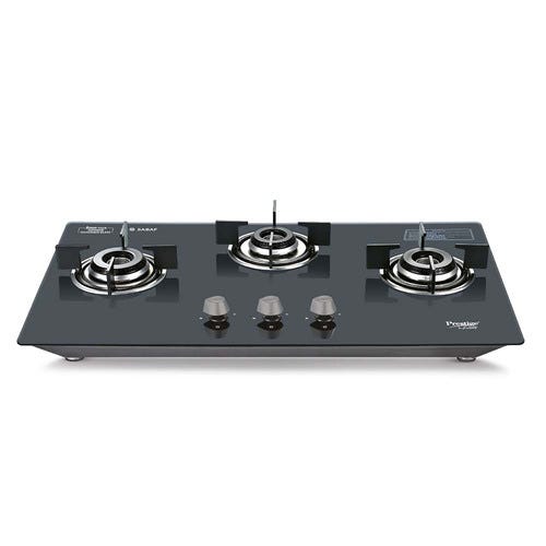 Prestige Desire Hobtop L P Gas Table ( PHTD 02 AI Black With Glass Top, 2 Burners & Auto Ignition)