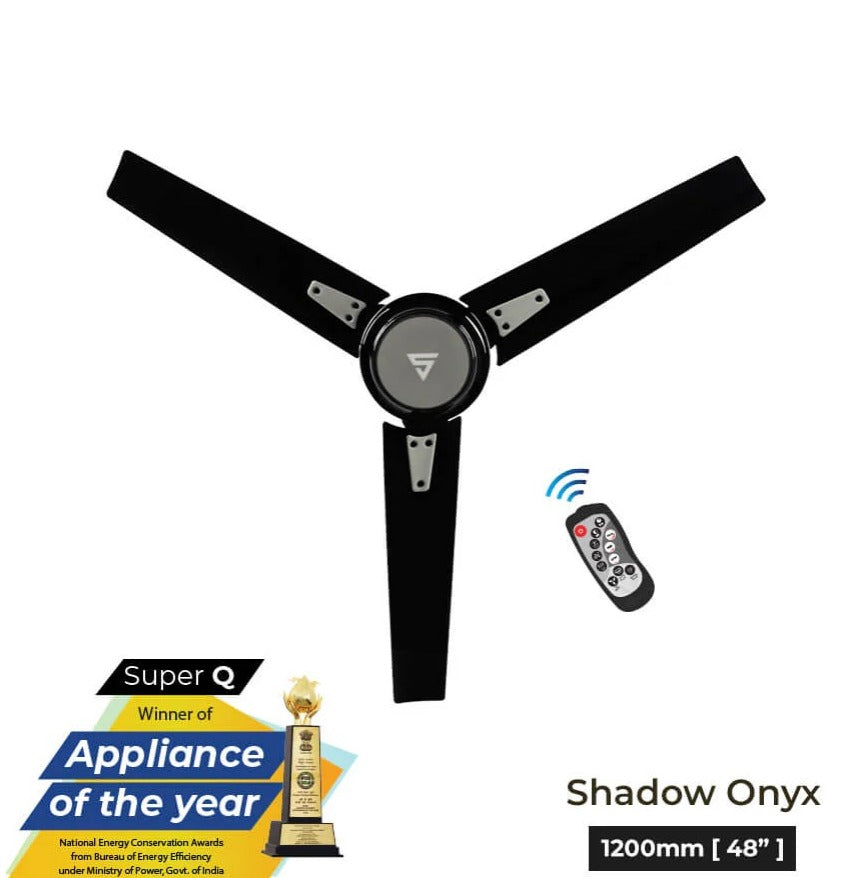 SUPERFAN 48", SUPER Q DLX, CEILING FAN, SHADOW ONYX
