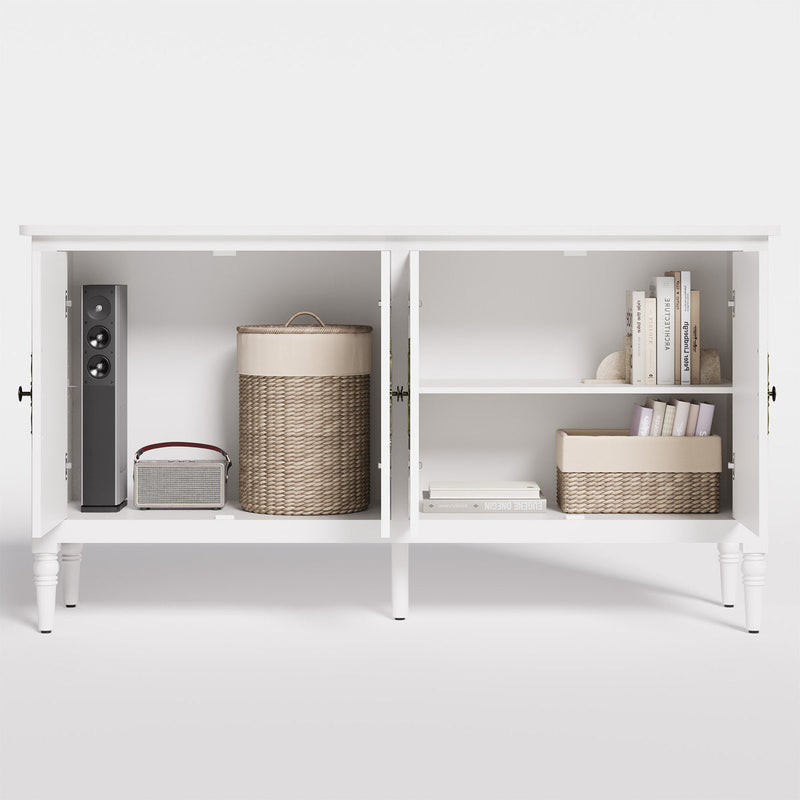 Collynns 58" W Sideboard Cabinet with Adjustable Shelves and 4 Doors