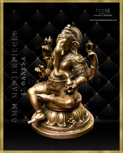 Ganesa Panchaloha Bronze Icon - 4"-  Masterpieces Collection