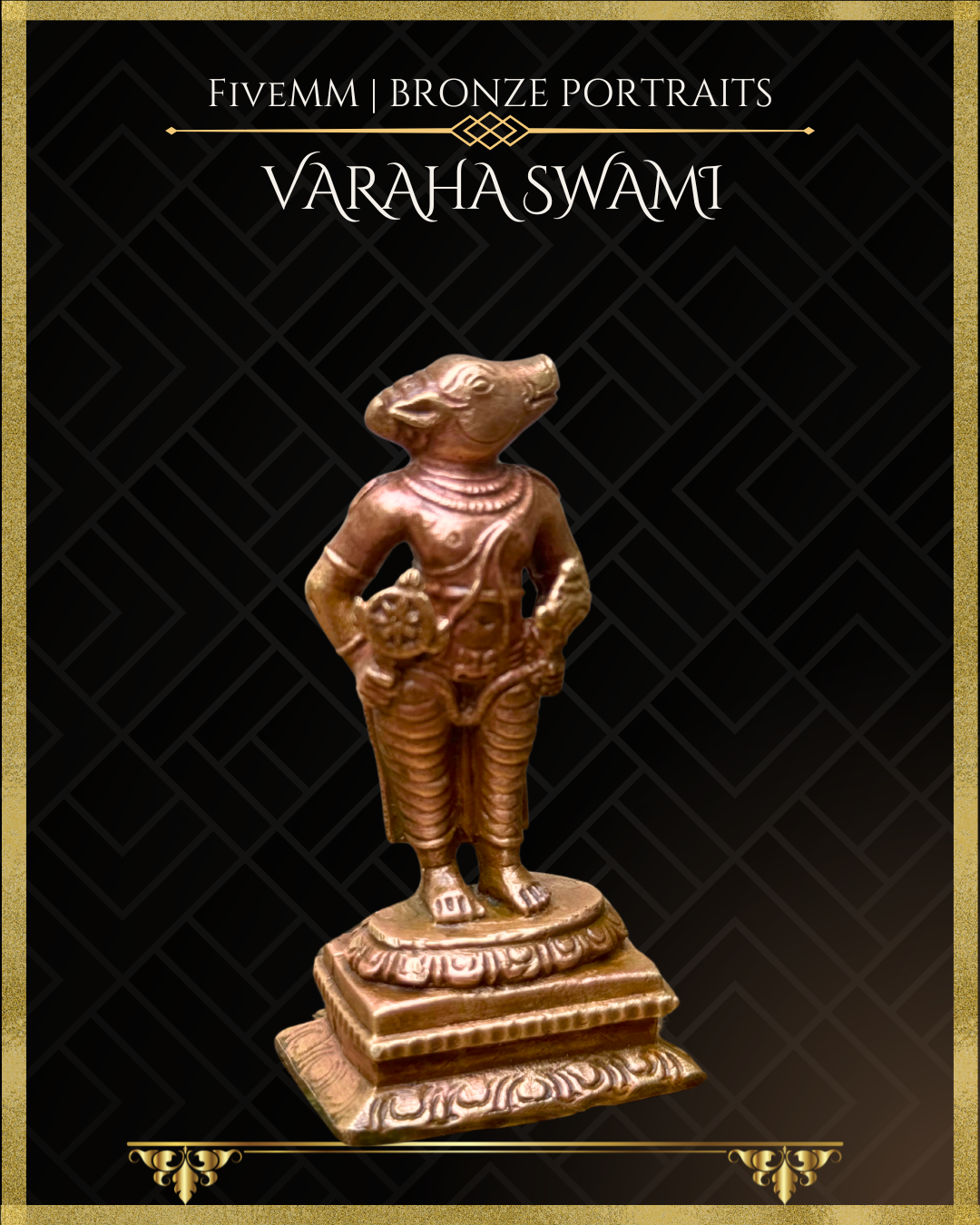Varaha Panchaloha Bronze Icon - 2.5"