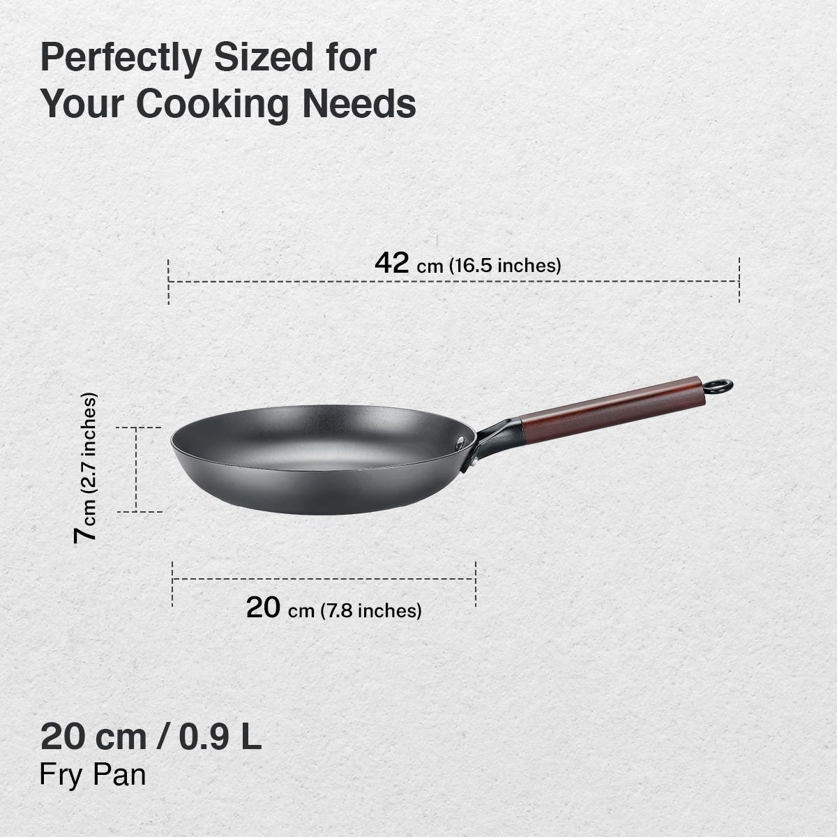 Prestige Castlite Nitride Cast Iron Fry Pan 20cm/0.9L, Rust-Proof, Chemical-Free + Prestige Castlite Lightweight Cast Iron Kadai 24cm/2.4L with Glass Lid, Enamel Coated, Gas & Induction, 15Y Warranty