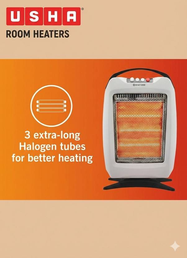 Usha 4503HH Halogen Room Heater-4