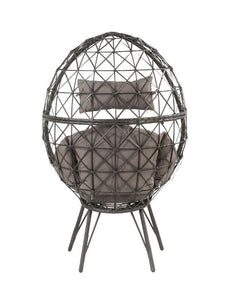 Ennio Single Seater Swing Basket For Balcony & Garden (Black)