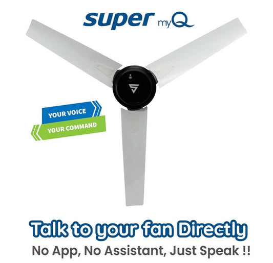 SUPERFAN 48", SUPER MYQ, CEILING FAN, ONYX PEARL