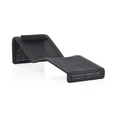 Adnet Outdoor Swimming Poolside Lounger Set of 2 (Black) Braided & Rope