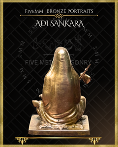 Adi Shankaracharya - 3" Panchaloha Bronze Icon