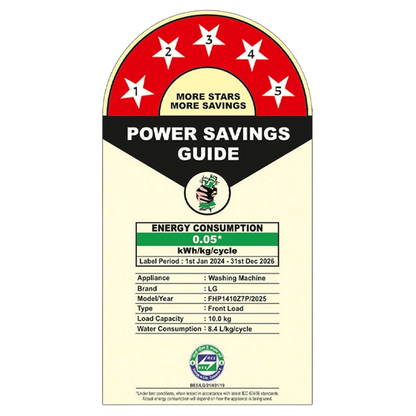 LG 10 kg 5 Star Fully Automatic Front Load Washing Machine (FHP1410Z7P.APSQEIL, Smart Diagnosis, Platinum Silver)