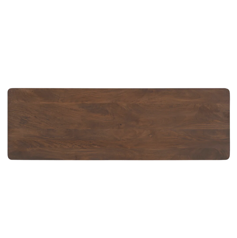 Indiana Scalloped Edge Solid Wood Sideboard – Modern Storage Cabinet