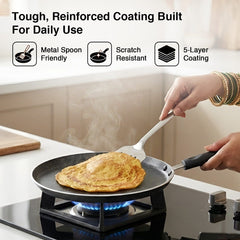 Prestige Deluxe Alpha Stainless Steel Pressure Cooker 3.0 L, Prestige Omega Deluxe Granite Non-stick Round Base Omni Tawa, 25 cm (Black)
