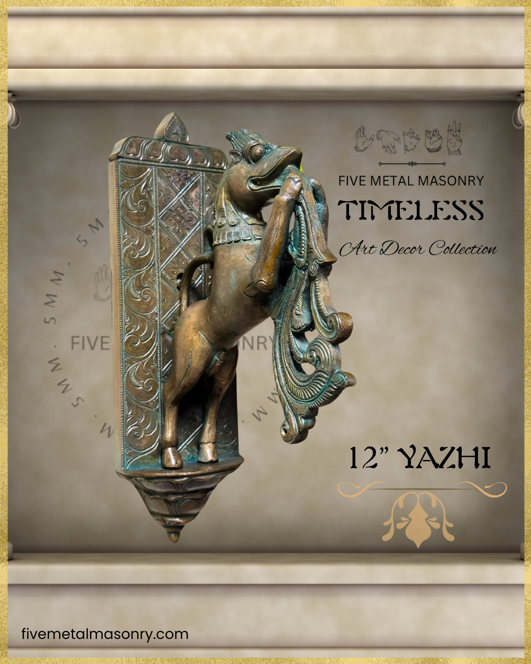 Yazhi Panchaloha Bronze Icon - 12"- Timeless Collection | Made to Order