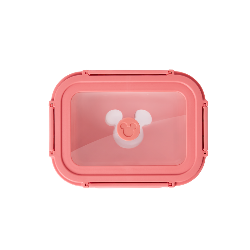 Disney Rectangle Glass Container with Air Tight Detachable Lid (set of 2)