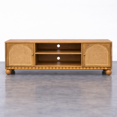 Valencia Rattan Arched  Wooden TV Media Unit