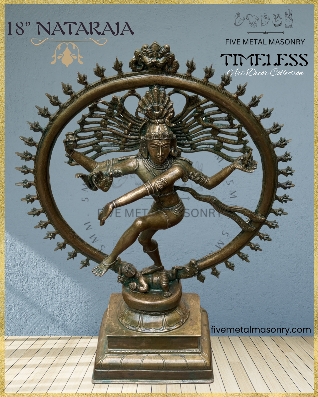Nataraja Panchaloha Bronze Icon - 18" - Timeless Collection