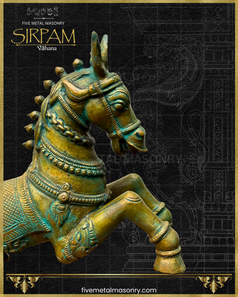 Asva:Horse Panchaloha Bronze Icon - 9" - Sirpam Collection