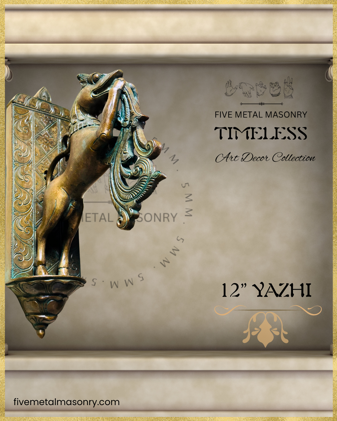 Yazhi Panchaloha Bronze Icon - 12"- Timeless Collection | Made to Order