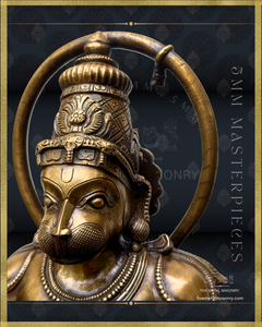 Hanuman Panchaloha Bronze Icon - 18"-  Masterpieces Collection