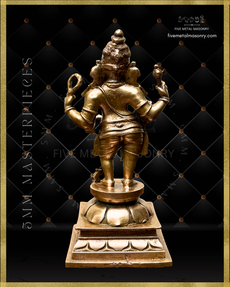 Thiruvanaikaval Ganesha  Panchaloha Bronze Icon - 6" - Masterpieces Collection