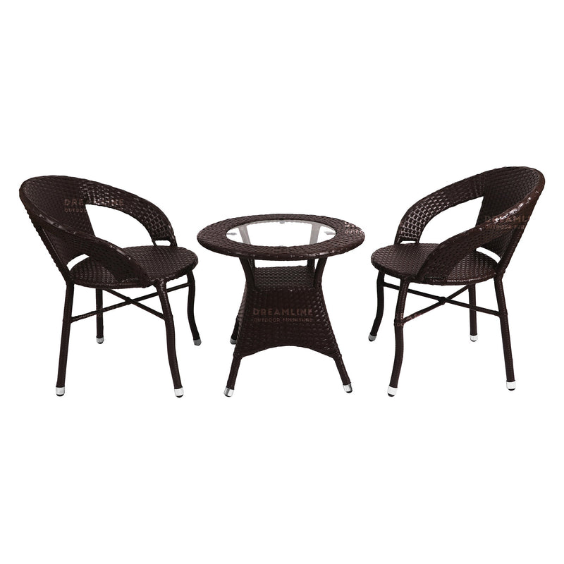 Thyme Outdoor Patio Seating Set 2 Chairs and 1 Table Set
