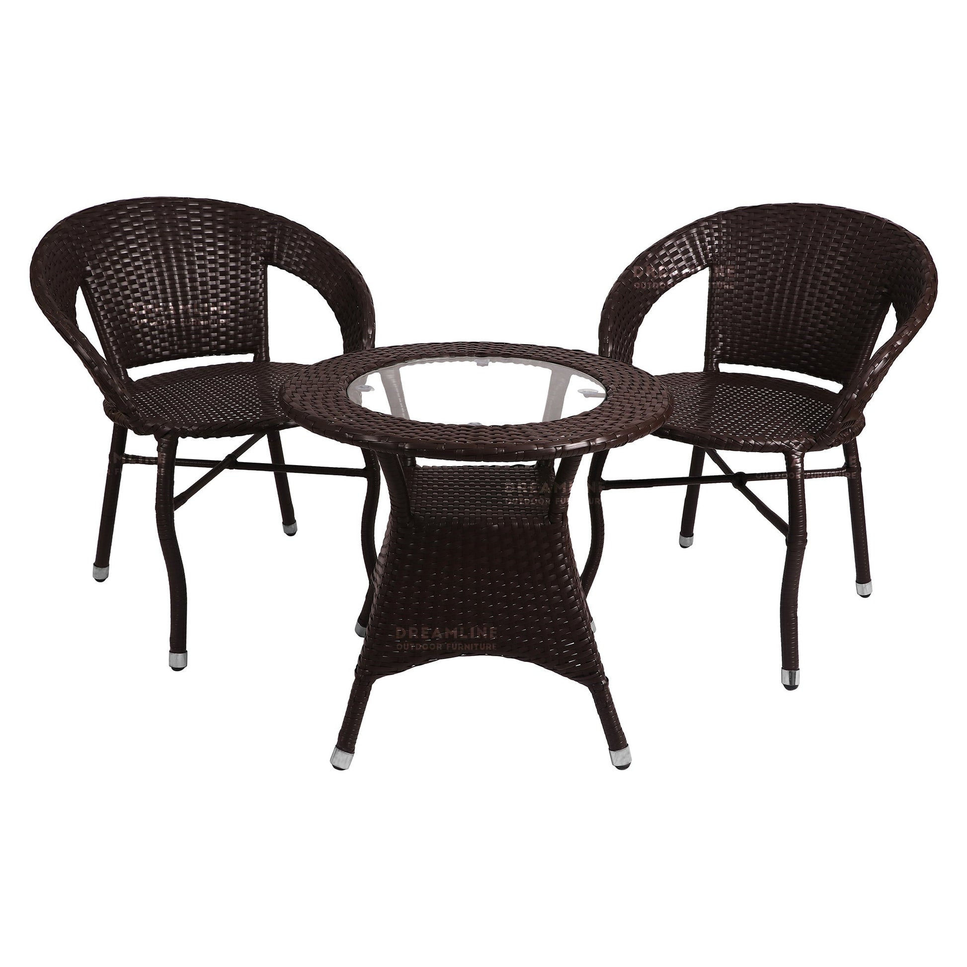Thyme Outdoor Patio Seating Set 2 Chairs and 1 Table Set
