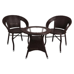 Thyme Outdoor Patio Seating Set 2 Chairs and 1 Table Set