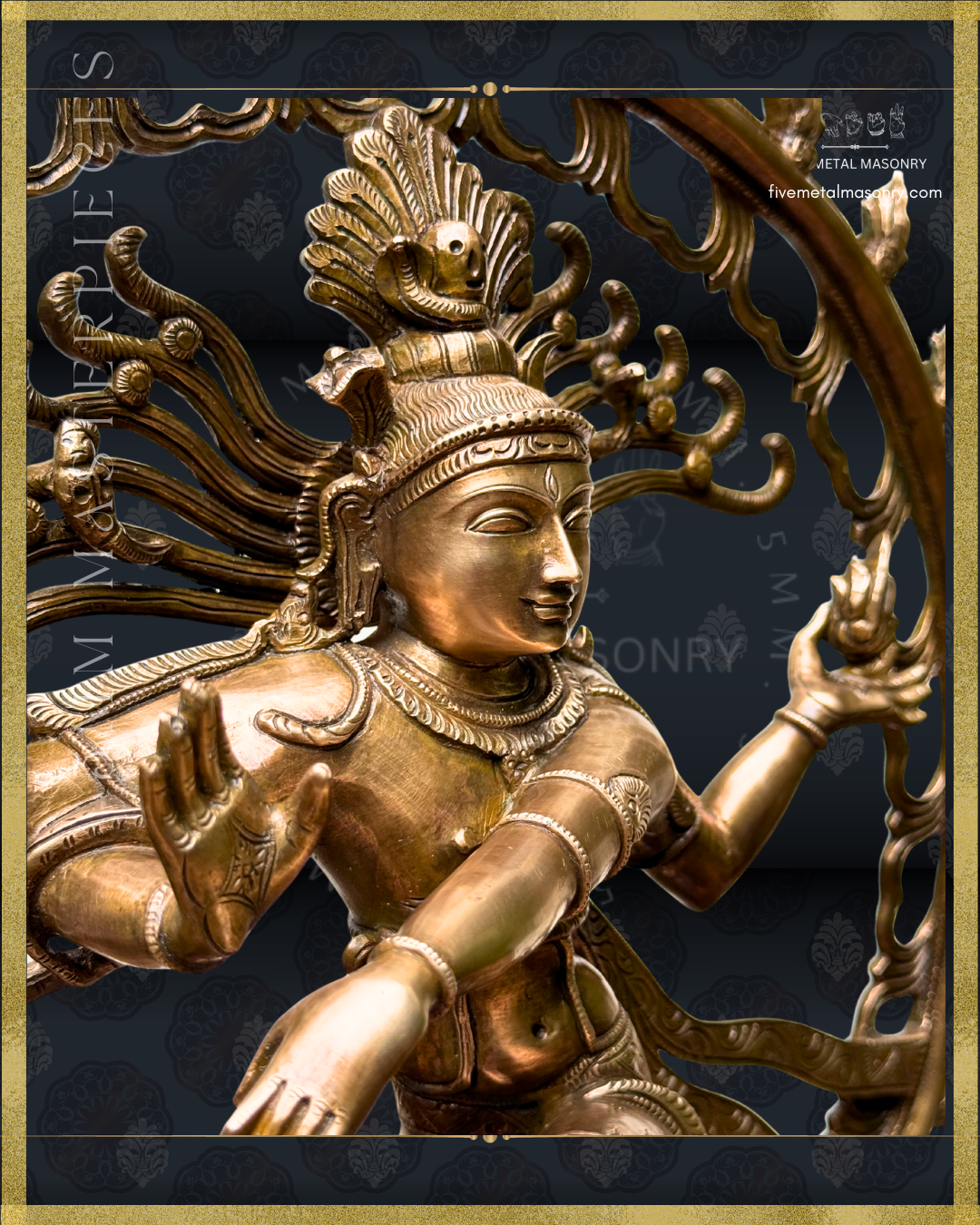Nataraja Panchaloha Bronze Icon - 18" - Masterpieces Collection