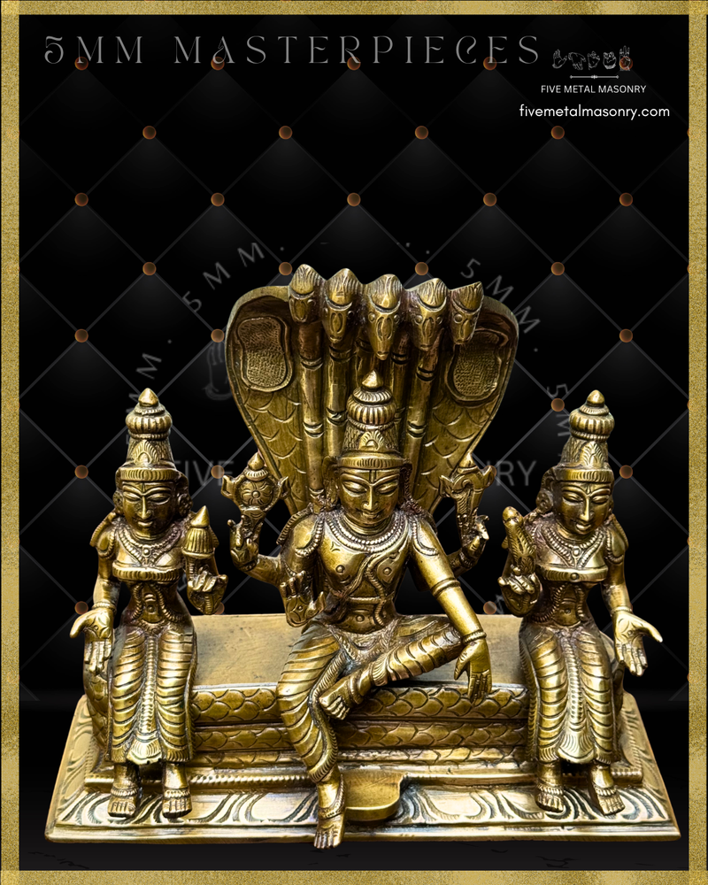 Vaikunta Narayana Panchaloha Bronze Icon Set - 7"-  Masterpieces Collection