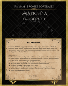 Bala Krishna Panchaloha Bronze Icon - 4"